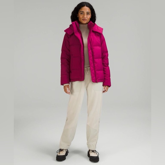 NEW Women's Wunder Puff Jacket Manteau Size 12 Pomegranate - Picture 2 of 12
